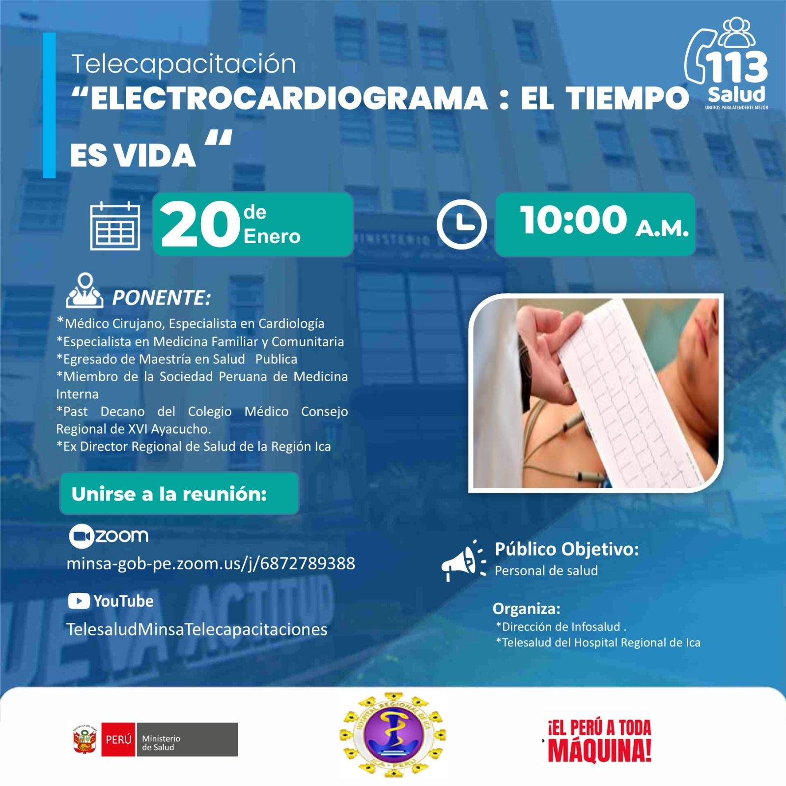"ELECTROCARDIOGRAMA: EL TIEMPO ES VIDA "