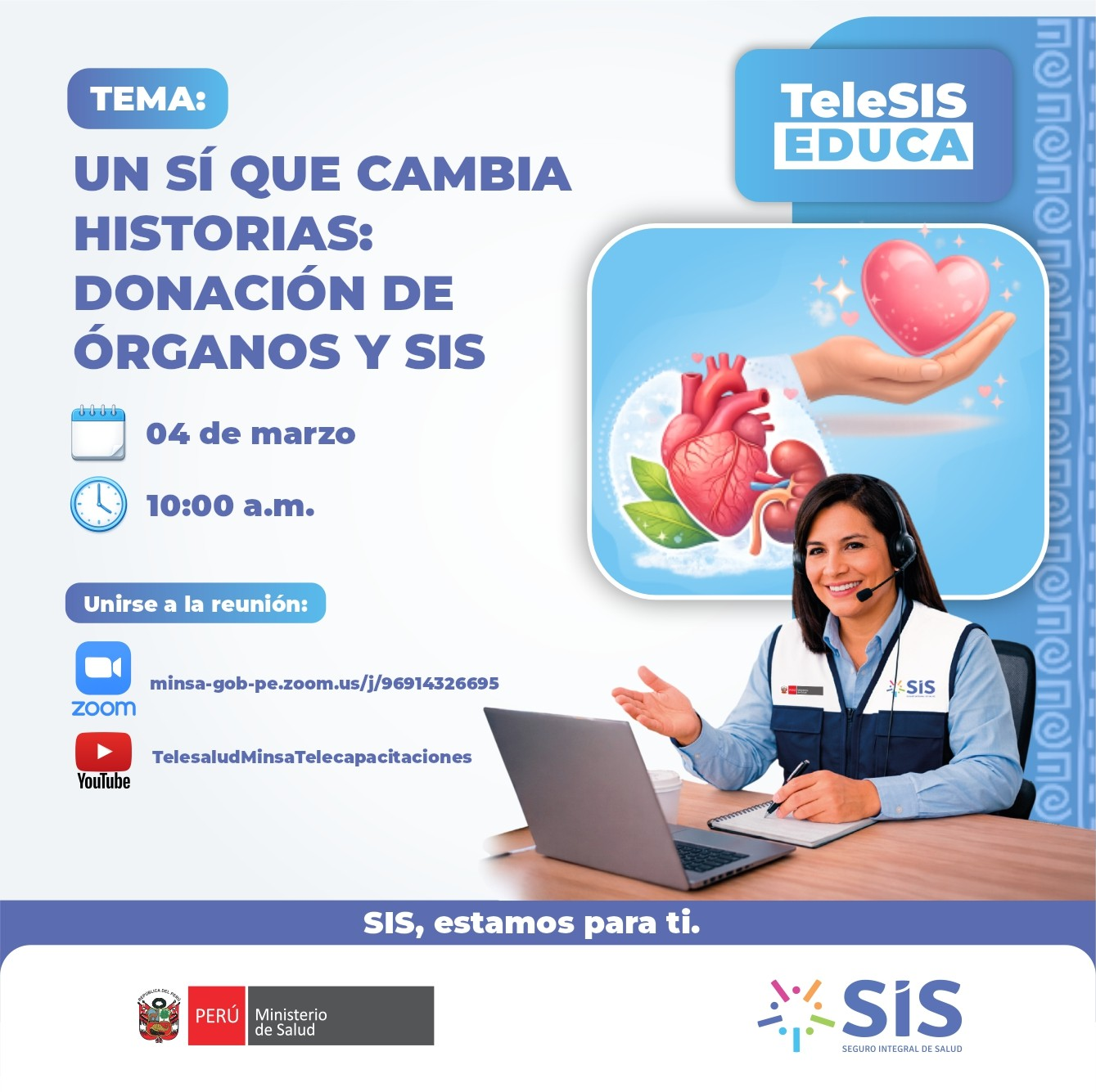 "UN SÍ QUE CAMBIA HISTORIAS: DONACIÓN DE ÓRGANOS Y SIS"