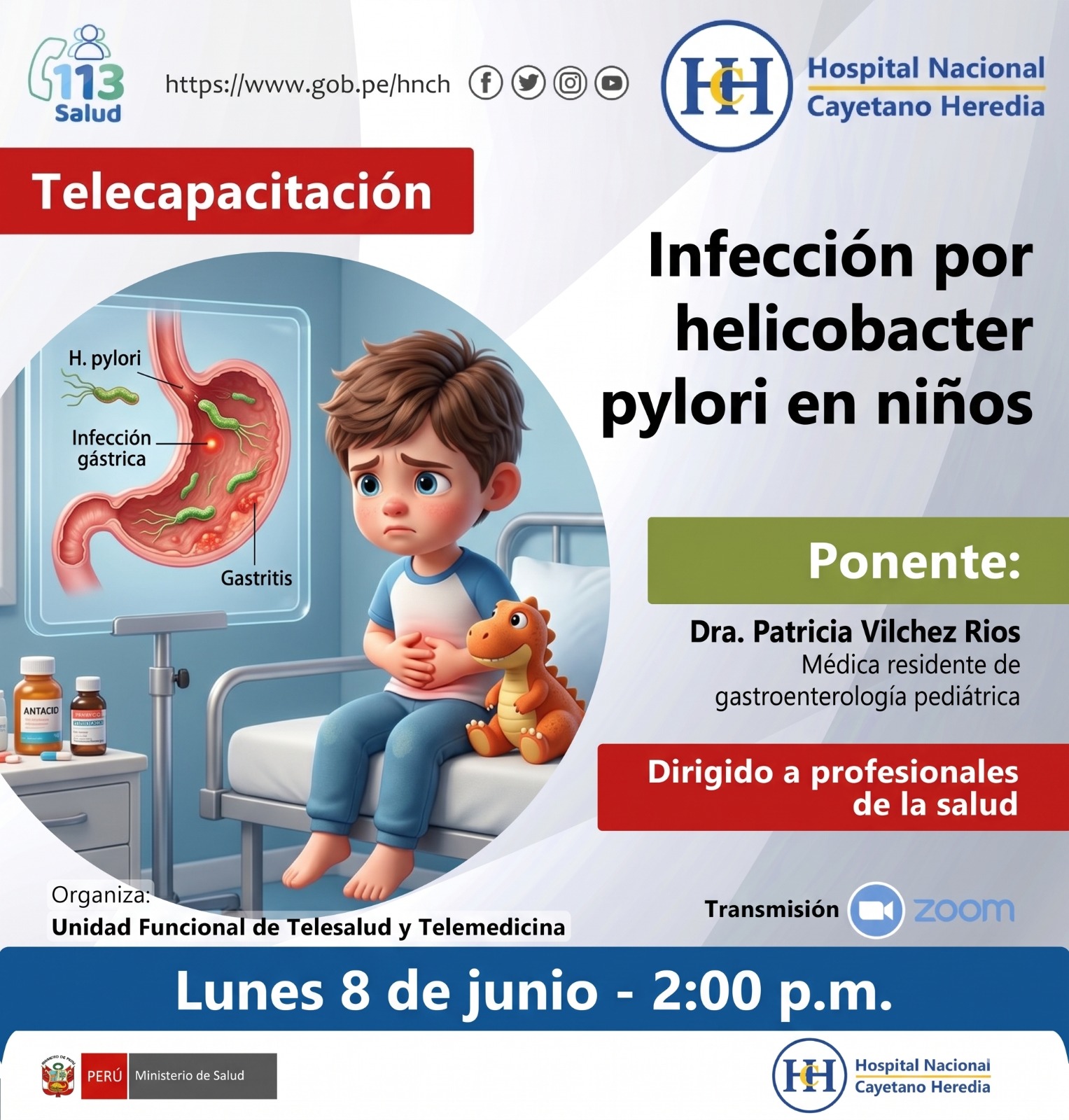 “Infección por helicobacter pylori en niños".