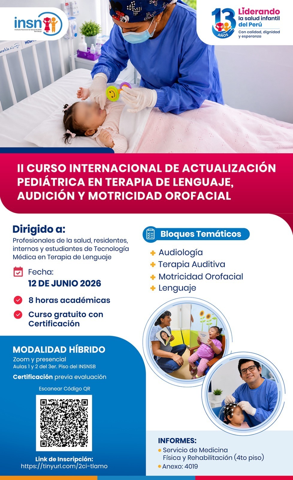 II Curso Internacional de Actualización Pediátrica en Terapia de Lenguaje, Audición y Motricidad Orofacial